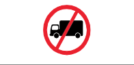 Deleivery vehicles over 10 Tonnes prohibited