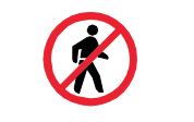 Pedestrians Prohibited